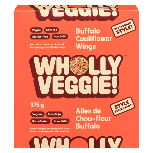Wholly Veggie! Gluten-Free Vegan Frozen Buffalo Cauliflower