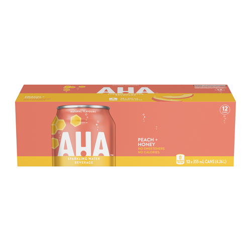 AHA Peach Honey Sparkling Water