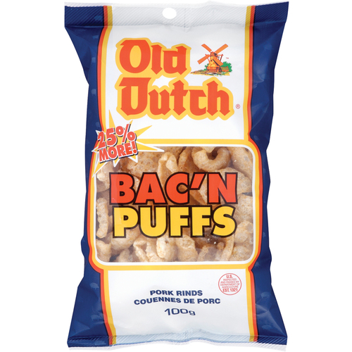 Old Dutch Bac'N Puffs Pork Rinds