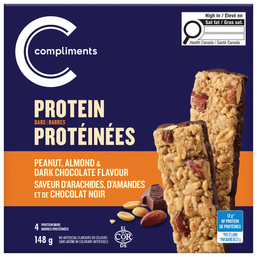 Compliments Protein Bar Peanut Almond & Dark Chocolate