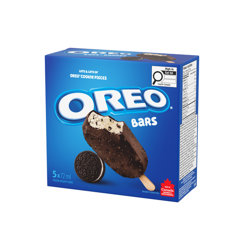 Buy Oreo Frozen Dessert Bars Cookie Pieces 5 x 72 ml | Thrifty Foods