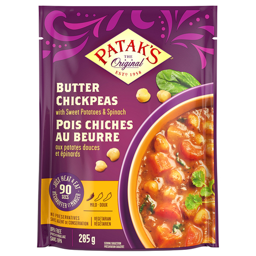 Patak's Ready To Eat Chickpeas Korma