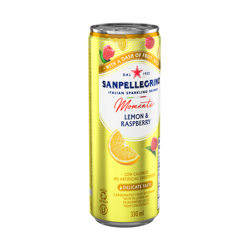 Buy Sanpellegrino Flavoured Water Lemon & Raspberry 330 ml