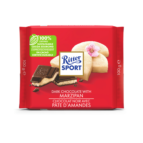 Ritter Sport Dark Chocolate Bar Marzipan