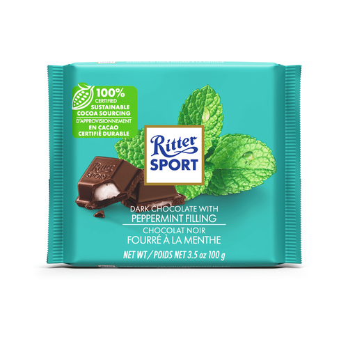 Buy Ritter Sport Dark Chocolate Bar With Peppermint Filling 100 g | FreshCo