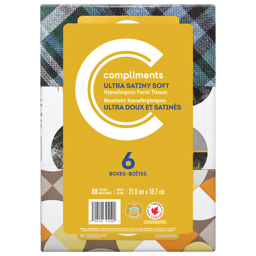 Compliments Facial Tissue Ultra Soft 3-Ply
