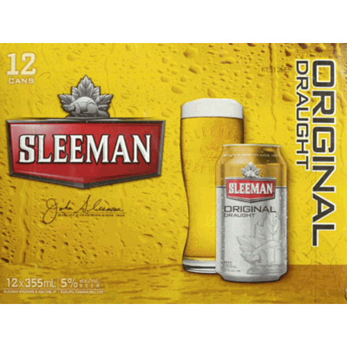 Sleeman Original Beer 5% Alcohol 12 x 355 ml (cans)