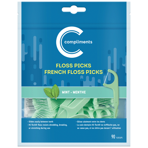 Buy Compliments Floss Picks Mint 90 Count | Safeway Canada