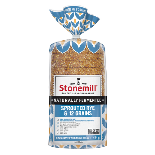 Buy Stonemill Bakehouse Honest Wellness Sprouted Rye & 12 Grains Bread ...