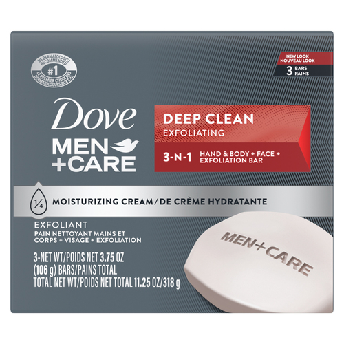 Dove Men+Care Body And Face Bar Deep Clean Soap For Healthy Skin 106 g 