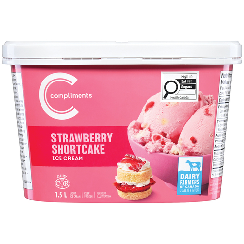 Compliments Strawberry Shortcake Ice Cream