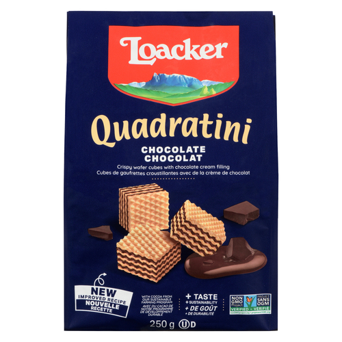 Loacker Quadratini Lemon Cream Wafer Cubes