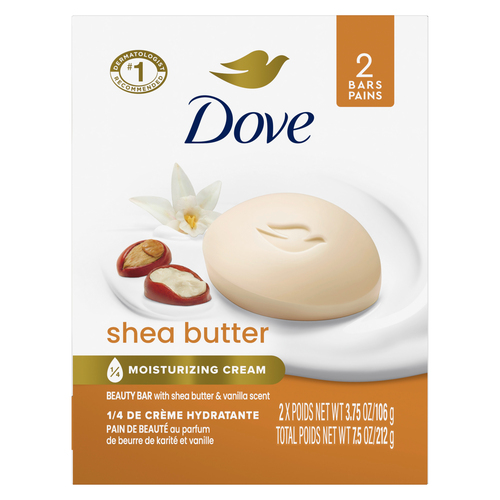 Dove Beauty Bar Gentle Skin Cleanser Shea Butter