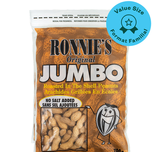 Ronnies No Salt Peanuts Jumbo