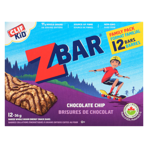 Buy Clif Kid ZBar Bars Chocolate Chip Family Pack 432 g | Sobeys Inc.