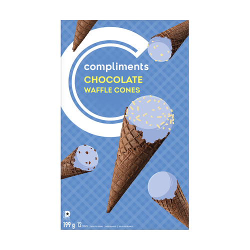 Compliments Waffle Cones Chocolate