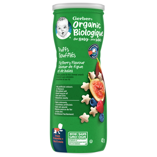 Gerber Organic Puffs Fig Berry Baby Snacks