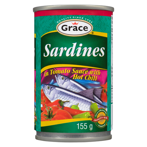 Grace Kennedy Sardines Tomato Sauce with Hot Chili
