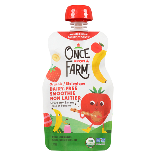 Once Upon A Farm Strawberry Banana Smoothie
