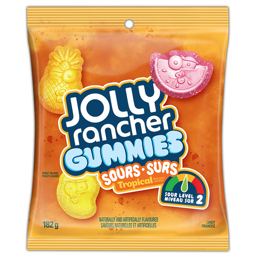 Jolly Rancher Gummies Candy Tropical Sour