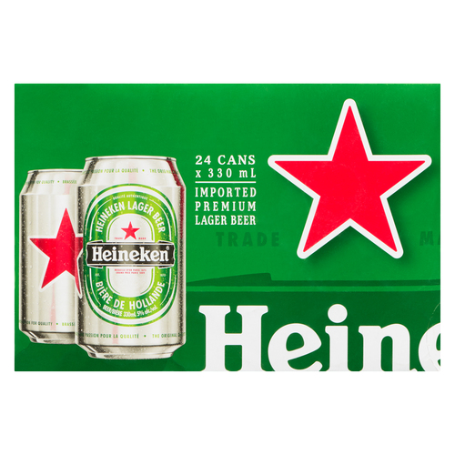 Heineken Beer 5% Alcohol 24 x 330 ml (cans)