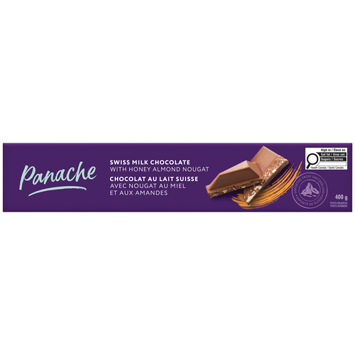 Buy Panache Swiss Milk Chocolate With Honey Almond Nougat 400 g | IGA