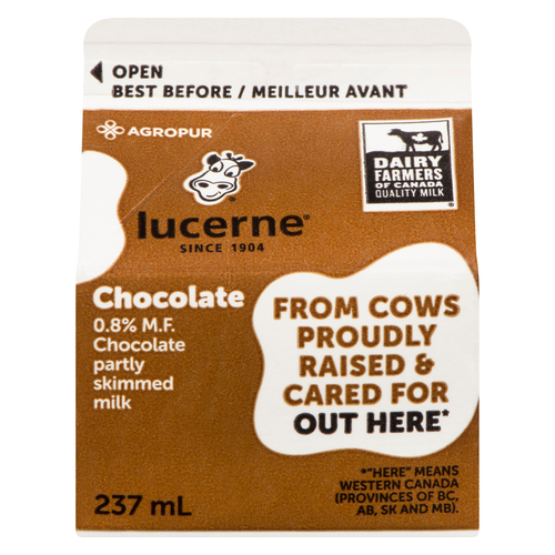 Lucerne 0.8% Milk Partly Skimmed Chocolate