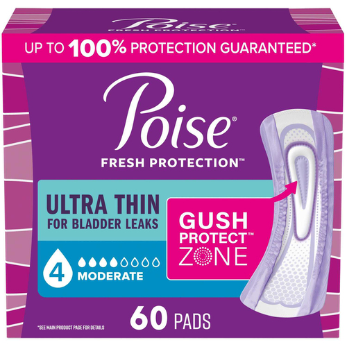 Poise Ultra Thin Pads Moderate Absorbency
