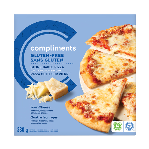 Compliments Frozen Gluten-Free Stone Baked Pizza Four Cheese