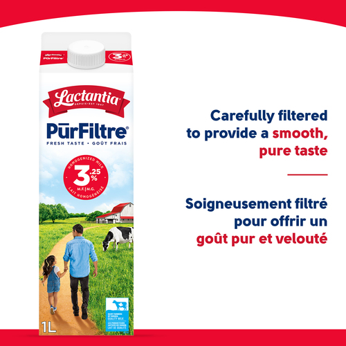 Buy Lactantia PurFiltre 3.25% Milk Homogenized 1 L | IGA