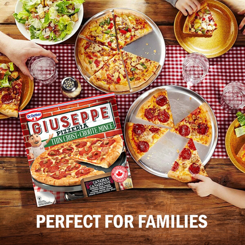 Buy Dr. Oetker Giuseppe Frozen Thin Crust Pizza Canadian 501 g