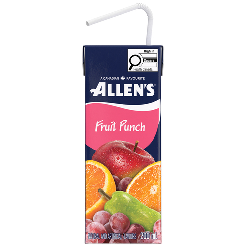Allen's Peach Cocktail Juice Boxes