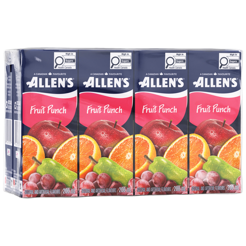 Allen's Peach Cocktail Juice Boxes