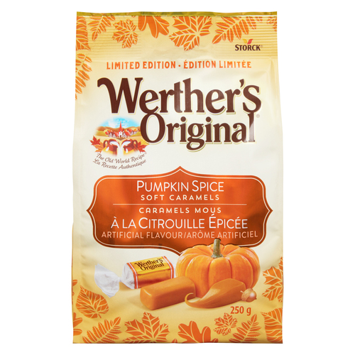 Buy Werther's Original Candy Soft Caramels Pumpkin Spice 250 g | Sobeys ...