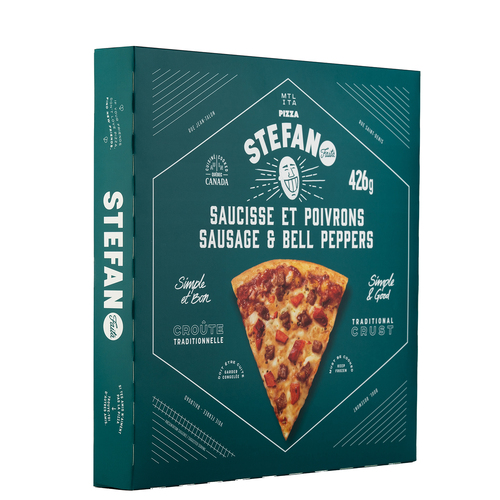 Buy Stefano Faita Frozen Pizza Sausage & Bell Pepper 426 g | IGA