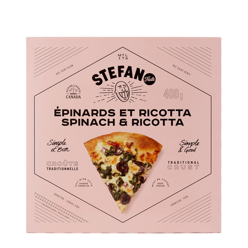 Buy Stefano Faita Frozen Pizza Spinach & Ricotta 400 g | Thrifty Foods