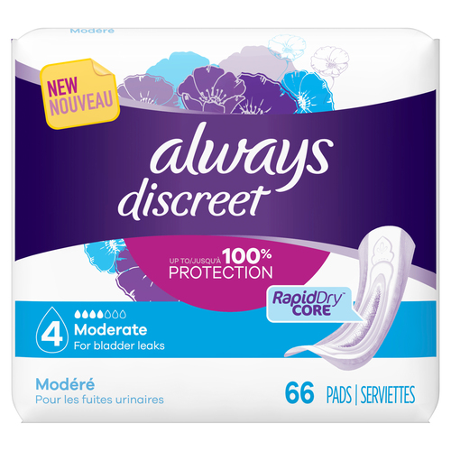 Always Discreet Moderate Pads