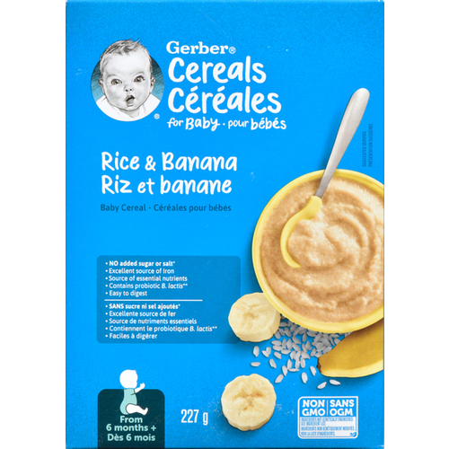 Buy Gerber Baby Cereal Rice Banana 227 g FreshCo