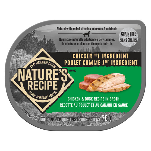 Nature's Recipe Dog Food Chicken & Duck Recipe In Broth