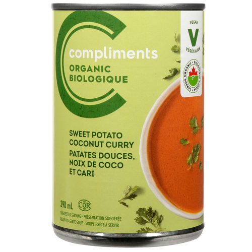 Compliments Organic Soup Sweet Potato Coconut Curry