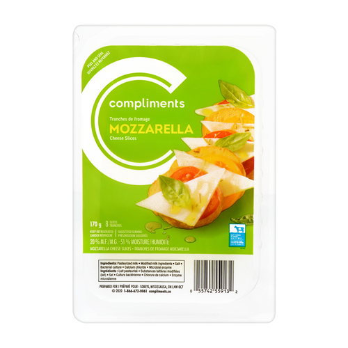 Sliced Cheese Mozzarella
