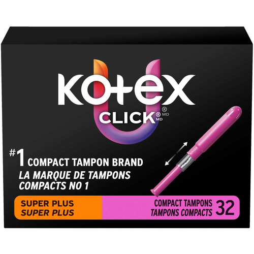 U by Kotex Click Comfort Tampons Regular Absorbency Unscented