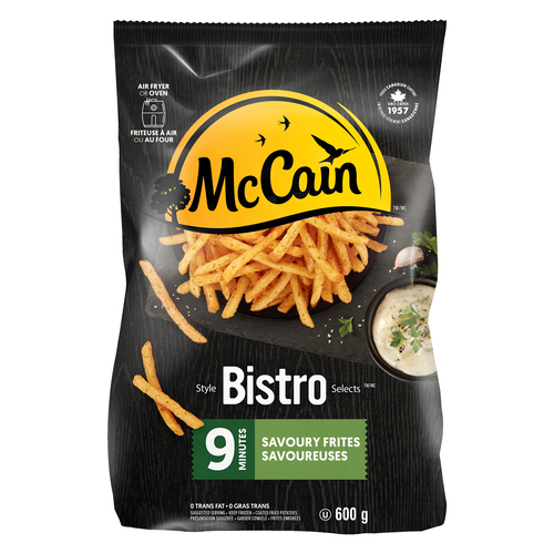 Buy McCain Frozen Bistro Selects 9 Minute Fries Savoury 600 g