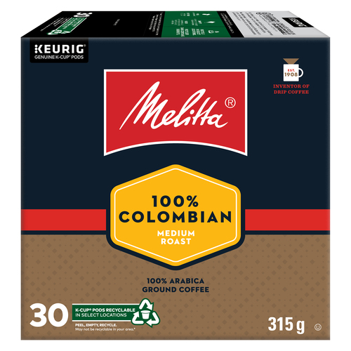 Melitta Coffee Pods 100% Colombian Medium Roast