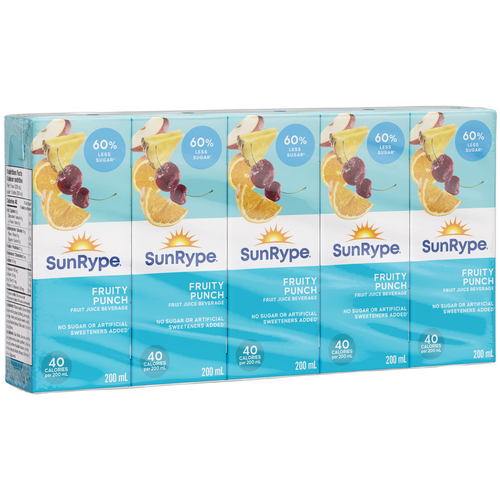 Buy SunRype Juice Fruity Punch Boxes 5 x 200 ml | Sobeys Inc.