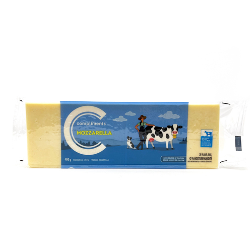 Buy Compliments Block Cheese Mozzarella 400 g | IGA