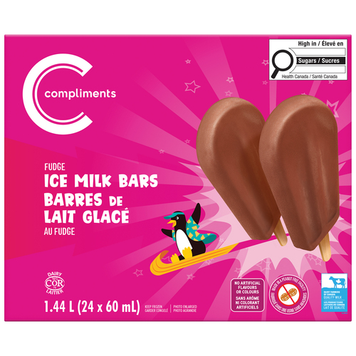 Compliments Ice Milk Bar Fudge