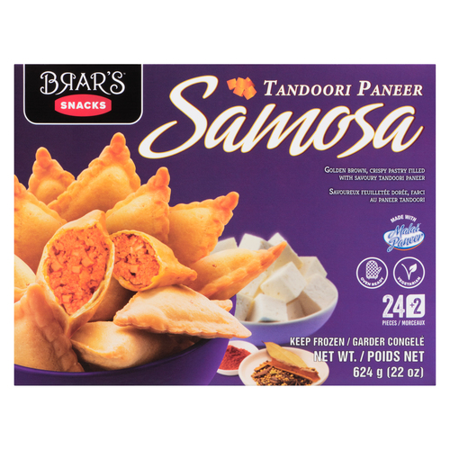 Buy Brar's Samosas Tandoori Paneer 624 g (frozen) | FreshCo