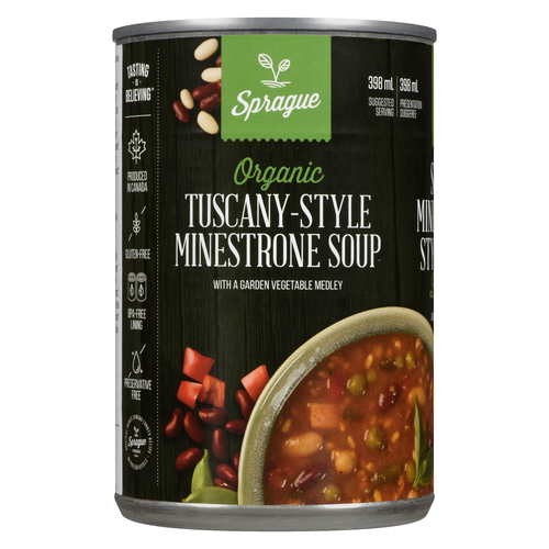 Sprague Tuscany Style Minestrone Organic Soup