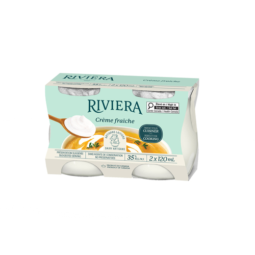 Buy Riviera 35% Creme Fraiche 2 x 120 ml | Thrifty Foods